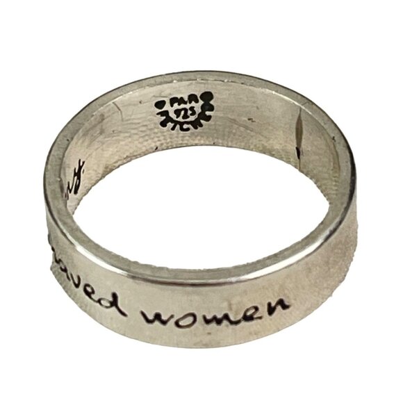 Sterling Silver "Well-Behaved Women Rarely Make History" Ring - Picture 6 of 7